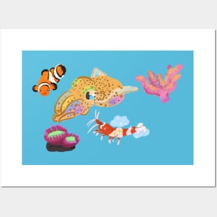 Sea Creatures Posters and Art